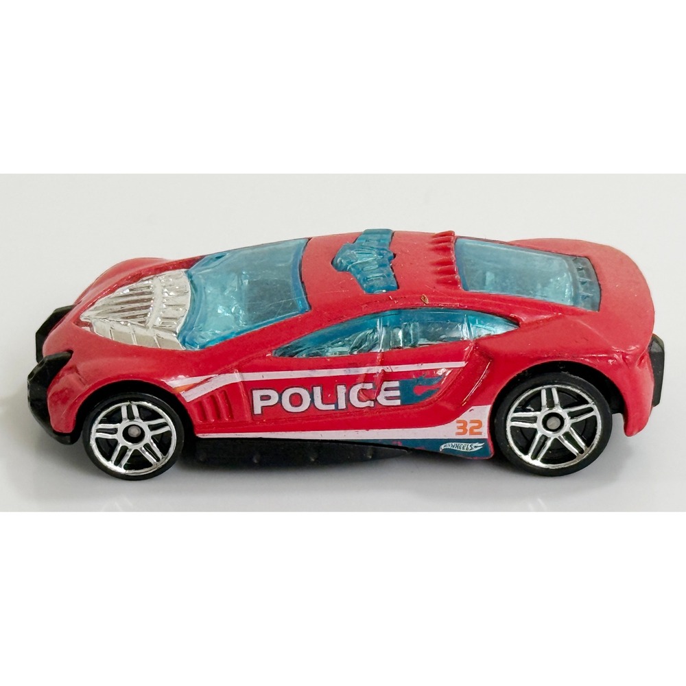 Hot Wheels Speed Trap Toy Car Kids 1:64 Red Police Cruiser‎ HWPD 32 T9885